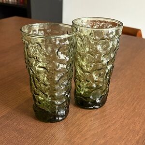 MCM - Vintage Anchor Hocking Milano Glass Tumblers - set of 2